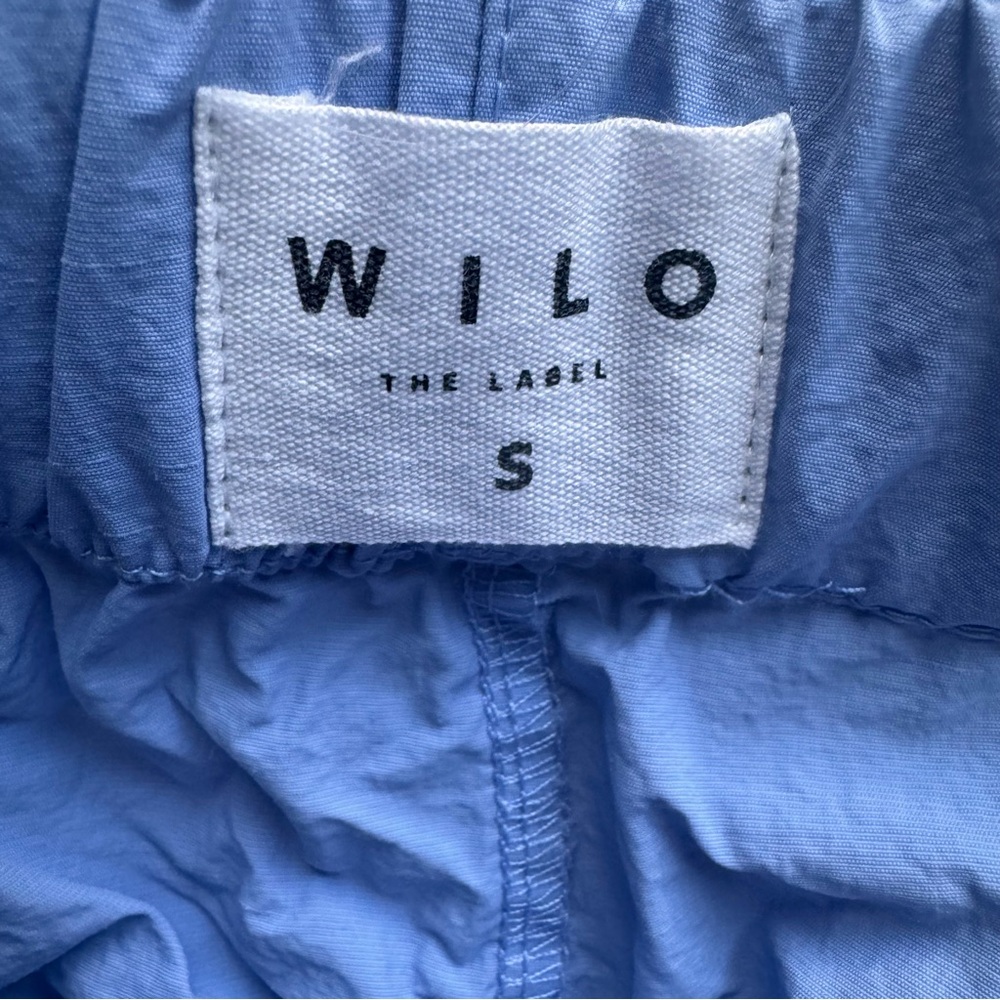 WILO The Label Light Blue Parachute Pants Relaxed Streetwear Dance Pants Size S - Picture 4 of 7